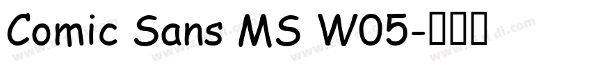 Comic Sans MS W05字体转换